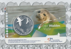 Nederland 5 euromunt 2016 (31e) "Waddenvijfje" (in coincard)