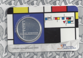 Nederland 5 euromunt 2022 (50e) "Piet Mondriaan vijfje" (in coincard)