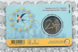 België 2 euromunt CC 2024 (32e) "Voorzitter EU raad" in coincard Nederlandse versie