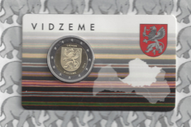 Letland 2 euromunt CC 2016 "Provincie Vidzeme" (in coincard)