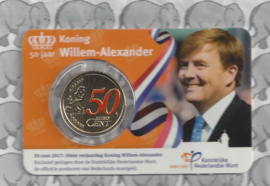 Nederland coincard 2017 "50 jaar Koning Willem-Alexander"
