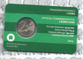 Kroatië 2 euromunt CC 2024 (2e) "De stad Varaždin" in coincard