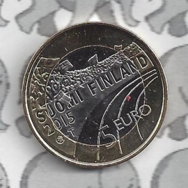 Finland 5 eurocoin 2015 (44e) "Sport, Kunstschaatsen"
