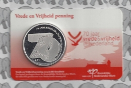 Nederland coincard 2015 (8e) 70 jaar Vrede en Vrijheid