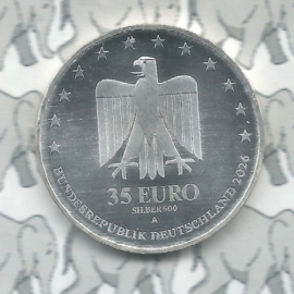 Duitsland 35 euromunt 2026 (2e) "125 jaar Wuppertaler Schwebebahn", (Ag. 0,500)