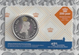 Nederland coincard 2016 (11e) "200 jaar Nederlandse Kroon" (penning)