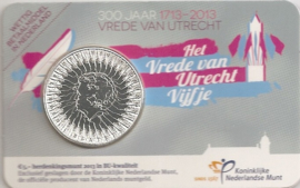 Netherlands 5 eurocoin 2013 "300 jaar vrede van Utrecht" (BU in coincard)