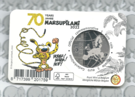 België 5 euromunt 2022 "70 jaar Marsupilami", reliëf in coincard