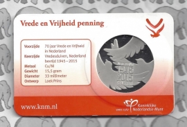 Nederland coincard 2015 (8e) 70 jaar Vrede en Vrijheid