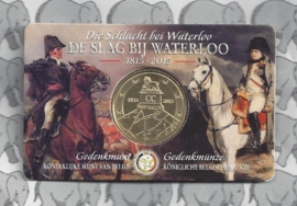 Belgium 2,5 euro 2015 "de slag bij Waterloo" (in coincard, muntzijde ipv kopzijde aan Franse kant van coincard)