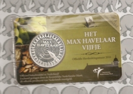 Nederland 5 euromunt 2010 (15e) "Max Havelaar" (in coincard)