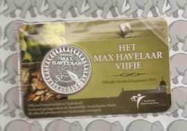 Netherlands 5 eurocoin 2010 "Max Havelaar" (in coincard)