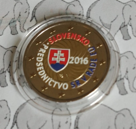 Slowakije 2 euromunt CC 2016 (9e) "Eerste Voorzitterschap van Slowakije in de Raad van de Europese Unie" (kleur 2)