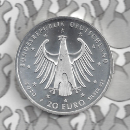 Duitsland 20 euromunt 2020 (22e) "250e verjaardag van Ludwig van Beethoven", zilver