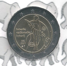 België 2 euromunt CC 2025 (34e) "90 Jaar Nationale Loterij"