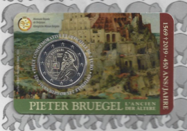 België 2 euromunt CC 2019 "450 jaar Bruegel" in coincard Franse versie