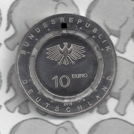 Duitsland 10 euromunt 2019 "in de lucht" (doorzichtige ring) (geen letterkeuze)