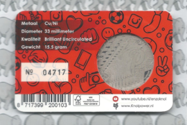 Nederland coincard 2019 (22e) "Enzo Knol" (penning)