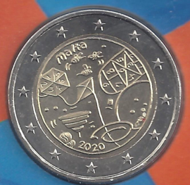 Malta 2 euromunt CC 2020 (20e) "Kinderen en Solidariteit: Spelen", met muntteken Monnaie de Paris.