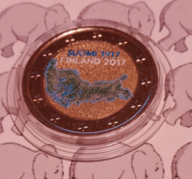 Finland 2 euromunt CC 2017 (22e) "100 jaar onafhankelijkheid" (kleur 1)