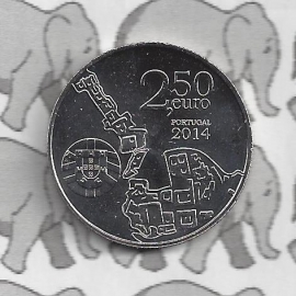 Portugal 2,5 eurocoin 2014 (31) "Universiteit van Coimbra"