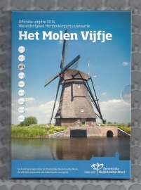 Nederland 5 euromunt 2014 "Het Molen vijfje" (zilver, proof in blister)
