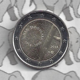 Finland 2 eurocoin CC 2014 "100ste geboortedag van Ilmari Tapiovaara"