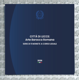 Italië BU set 2025 met 5 euromunt "Lecce - Romeinse Barokkunst"