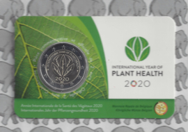 België 2 euromunt CC 2020 "Internationaal jaar van de plantengezondheid" in coincard Franse versie