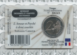Frankrijk 2 euromunt CC 2025 (34e) "Museum des Louvre" in coincard "Armour"