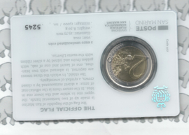 San Marino 2 euromunt 2024 (standaard) in coincard