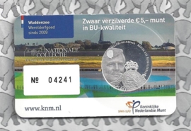 Nederland 5 euromunt 2016 (31e) "Waddenvijfje" (BU, met nummer in coincard)