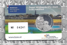 Netherlands 5 eurocoin 2016 "Waddenvijfje" (BU, met nummer in coincard)