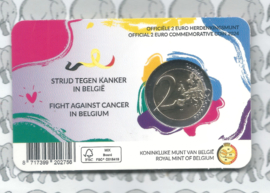 België 2 euromunt CC 2024 (33e) "Strijd tegen Kanker in België" in coincard Franse versie