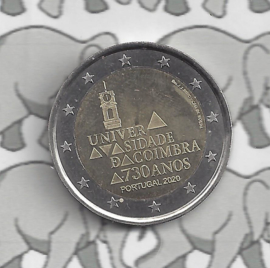 Portugal 2 euromunt CC 2020 (24e) "730e Verjaardag van de Universiteit van Coimbra"