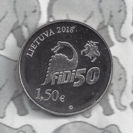 Litouwen 1,5 euromunt 2018 "Fidi 50" (3e)