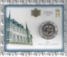 Luxemburg 2 euromunt CC 2017 (22e) "200ste verjaardag van Willem III, groothertog van Luxemburg" (in coincard)