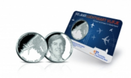 Nederland 5 euromunt 2019 (41e) "Luchtvaart vijfje" (BU met nummer in coincard)