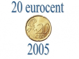 Belgium 20 eurocents 2005