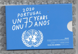 Portugal 2 euromunt CC 2020 (25e) "75 Jaar Verenigde Naties" proof in blister