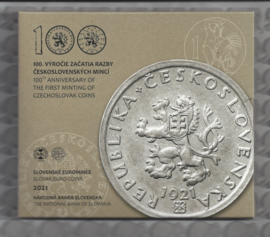 Slowakije BU set 2021 "100 jaar Tsjechische munten"