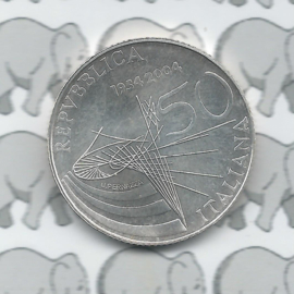 Italy 5 eurocoin 2004 "50 jaar Televisie"