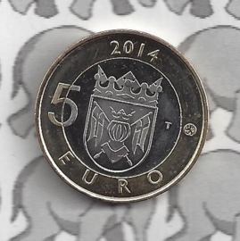 Finland 5 eurocoin 2014 (35e) "Proper, de vos"