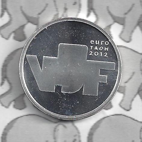 Netherlands 5 eurocoin 2012 "beeldhouwkunst vijfje" (loose)