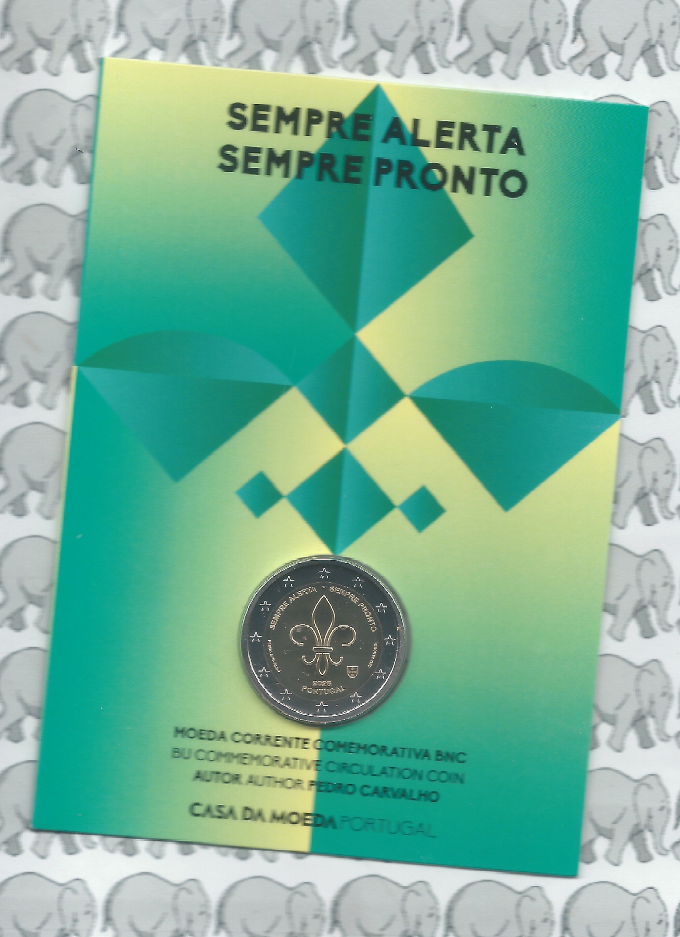 Portugal 2 euromunt CC 2025 (34e) "Scouts en jeugdbeweging" BU in blister