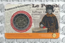 België 2 euromunt CC 2023 (31e) "75 Jaar Vrouwen Kiesrecht" in coincard Nederlandse versie