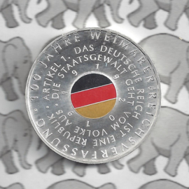 Duitsland 20 euromunt 2019 (19e) "100 Jahre Weimarer Reichsverfassung", zilver