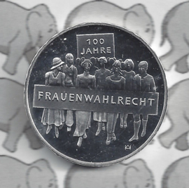 Duitsland 20 euromunt 2019 (16e) "100 jaar Vrouwenkiesrecht", zilver