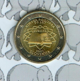 Slovenia 2 eurocoin CC 2007 "Verdrag van Rome"