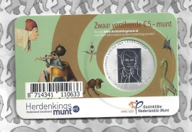 Nederland 5 euromunt 2016 (32e) "Jeroen Bosch" (in coincard)
